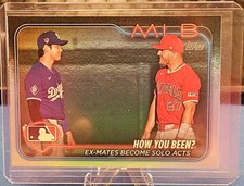 2024 Topps Update- Shohei Ohtani & Mike Trout #US76 - Rainbow Foil