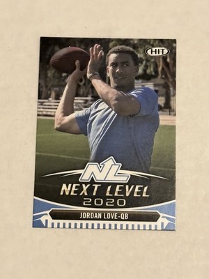 2020 Sage Hit Next Level Jordan Love #99 Rookie RC Blue Packers