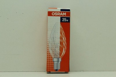 Osram CLASSIC BW Clas BW CL 25 Glühbirne gedrehte Kerze 25W 230V ''Neu&OVP''