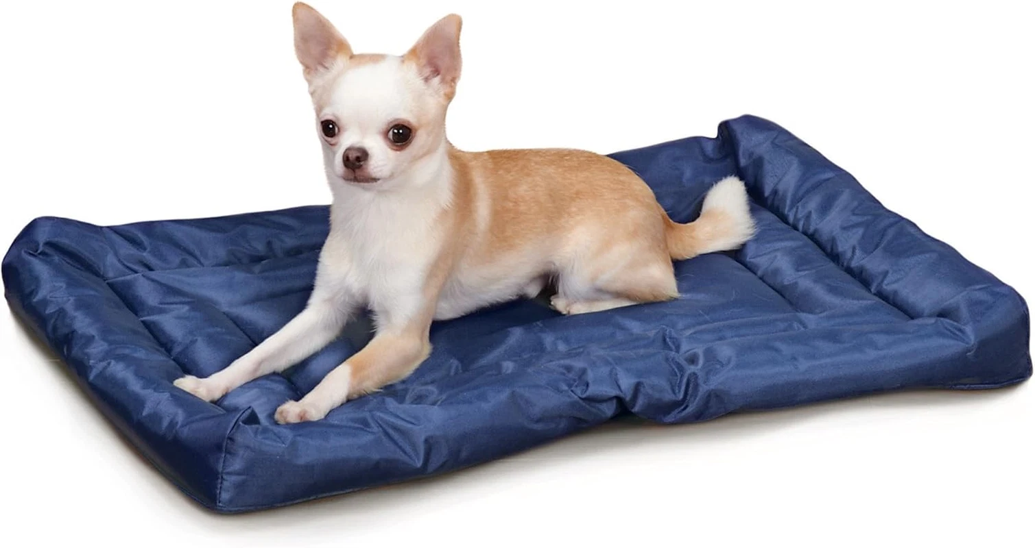 X-Large Water-Resistant Nylon Pet Bed - Durable & Comfortable in Royal Blue