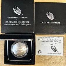 2024 National Baseball Hall Of Fame Uncirculated Silver Dollar