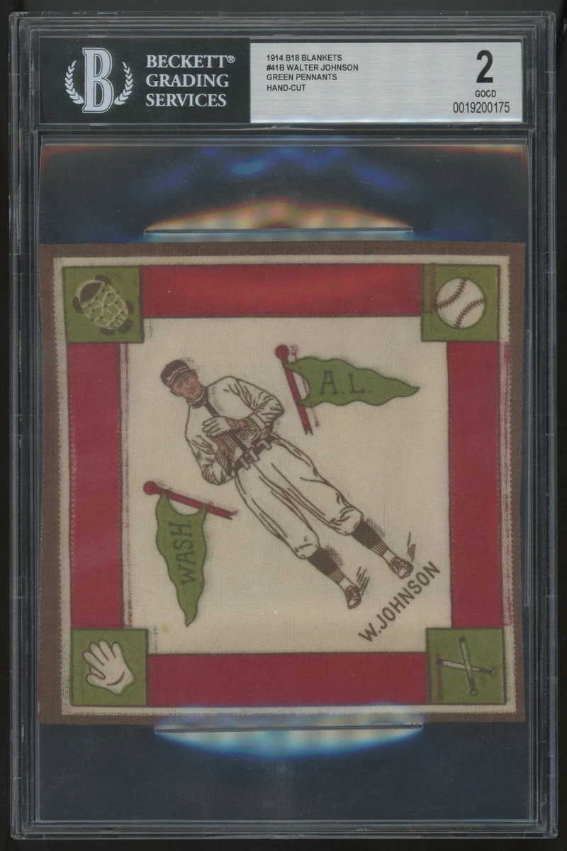 Major Leagues (MLB) Walter Johnson Baseball Sports Trading Cards