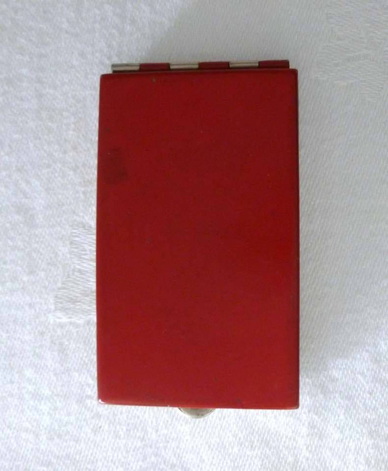 Art Deco Vashe Powder Compact with a Floral Motif - Image 2 of 4