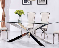 Luxus Tisch Design Esszimmer 180X90Cm Esstische Glas MöBel Design Tische Neu