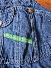 Key Imperial Denim Overalls Bib Carpenter Workwear Blue Jeans W44x32 19708