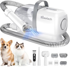 Dog Grooming Vacuum, B2 5-in-1 Pet Grooming Kit with Dog Clipper, 11000Pa Suc...