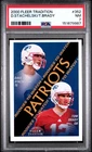 2000 FLEER #352 DAVE STACHELSKI/TOM BRADY ROOKIE RC PSA 7