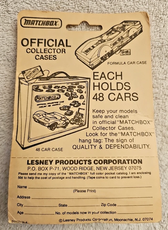 MATCHBOX SUPERFAST No. 74 ORANGE PEEL DODGE CHARGER ON ORIGINAL US CARD 1980 - Image 4 of 4