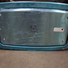 Koala Kare KB200 Wall-Mountable Baby Changing Table Blue Gray With Safety Strap