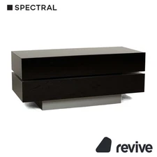Spectral Brick Glass Sideboard Black Lowboard