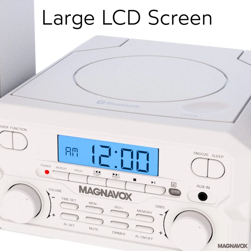 3-Piece Compact CD Shelf System with Bluetooth, FM Radio & Remote Control - Image 3 of 4