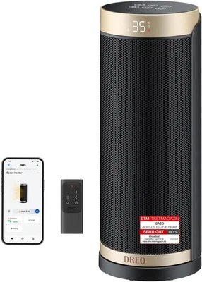 Dreo Heizluefter Keramik Oszillierend Fernbedienung Timer Sicherheit Slim H3