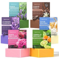 Natural Soap Bar Gift Set, 6PCS Soap with Organic Ingredients Essential Oil...