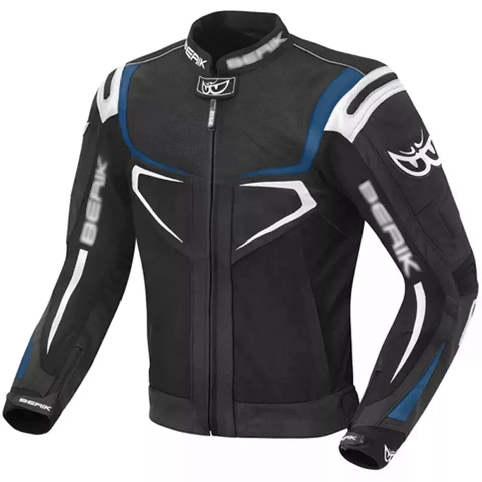 New Men's Handmade Genuine Leather Jacket Bike Jacket Black Motorbike Jacket