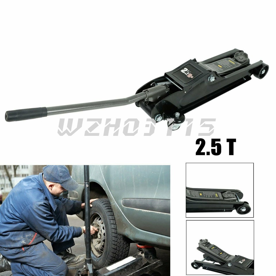 2.5 Ton Low Profile Floor Jack Swivel Wheels 5000 Lb Car Truck Tire