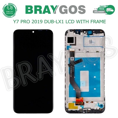 For Huawei Y7 Pro 2019 DUB-LX1 LCD Touch Screen Display Assembly With Frame