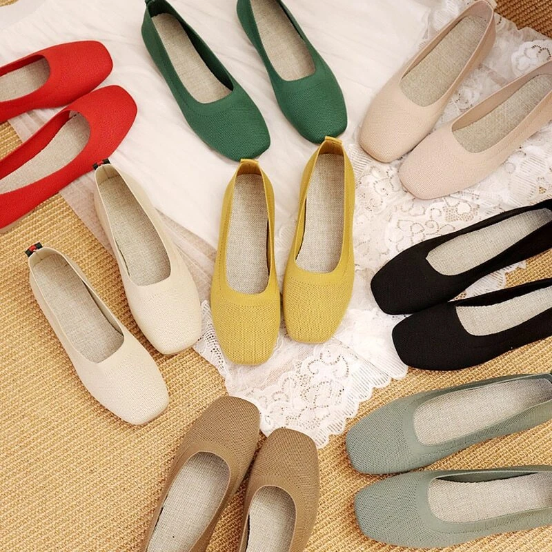 These shoes are 's Choice for knit ballet flats for women