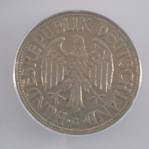 1954 G West Germany 1 Mark ANACS EF 45