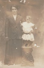 B1 -  Foto Photo Fotografia Fotocartolina Anni 20 - Donna con bambina