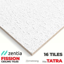 Zentia Armstrong Fission (Was Tatra) Deckenfliesen mit quadratischer Kante 600x600 16 Fliesen