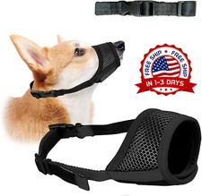 Bozal Para Perros De Rubbe Para Perros Evite Morder, Ladrar y Bucle Ajustable: M