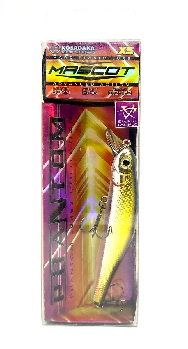 KOSADAKA MASCOT XS 80F FLOATING FISHING MINNOW BAIT LURE 80mm 8.5g DARK HUNTER