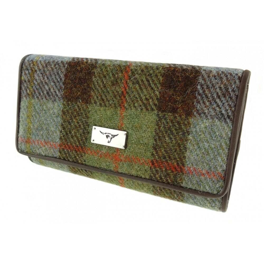 Glen Appin of Scotland Harris Tweed Purse - Tiree Macleod Tartan  LB2106-COL15