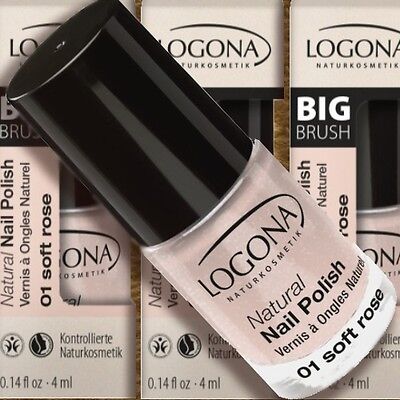 Logona Natural Nail Polish 01 Soft Rose Nagellack 4ml Zertifiz Naturkosmetik Bio Ebay