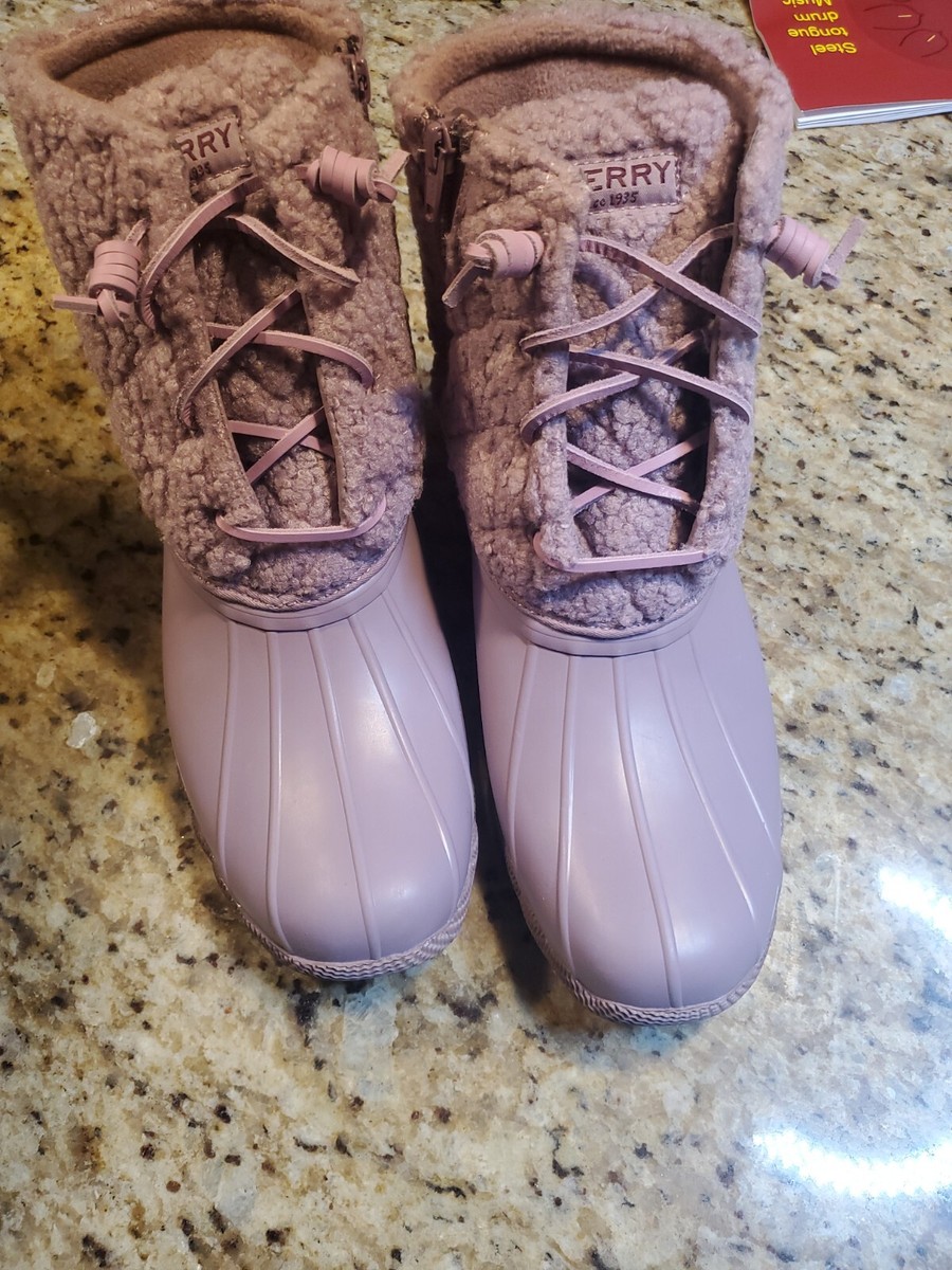 Sperry Duck Boots Sperry Purple Boots Sperry Saltwater Sherpa Duck