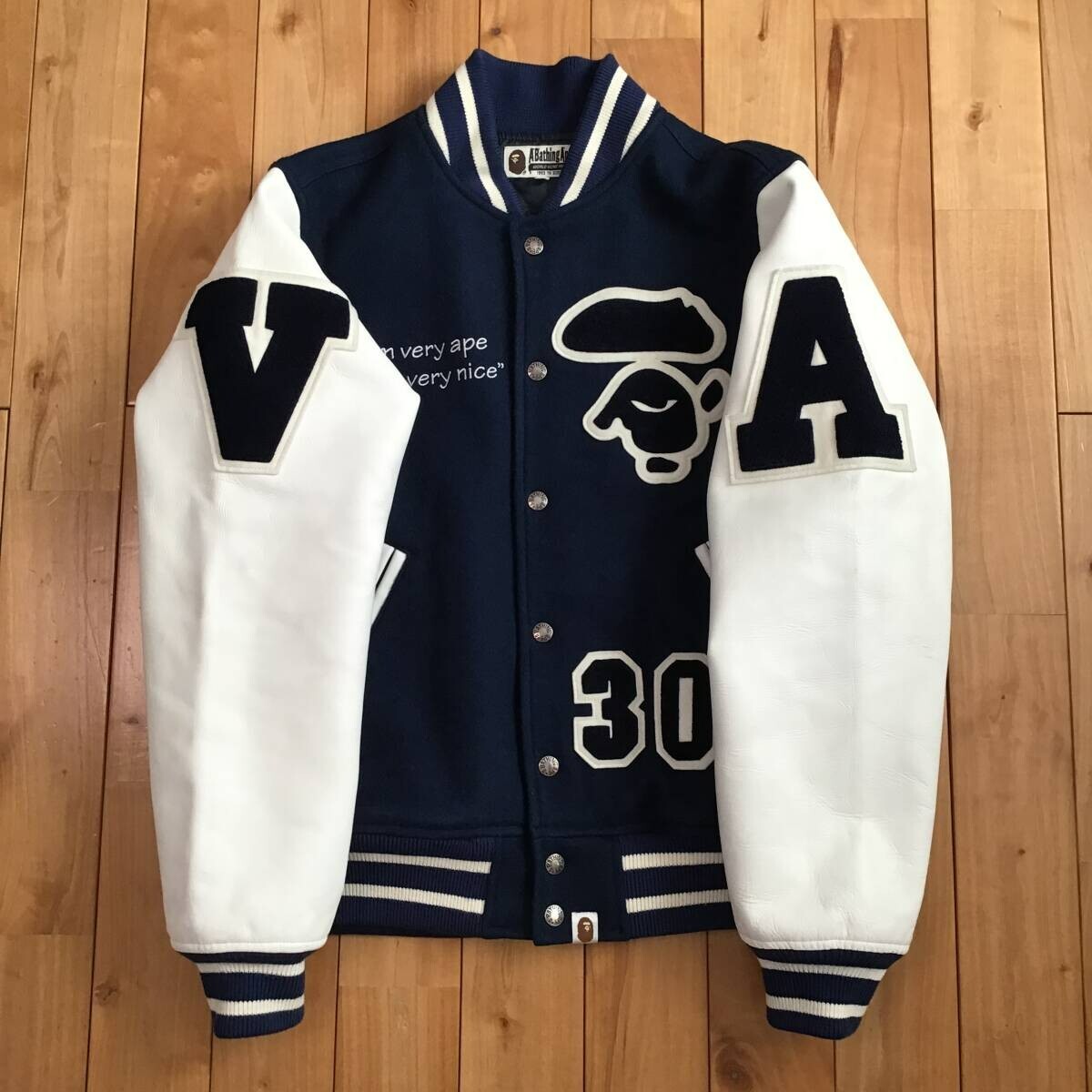 ジャケット・アウター A Bathing Ape Saint Versity Jacket BAPE A Bathing Ape Satin Purple Varsity Jacket | eBay