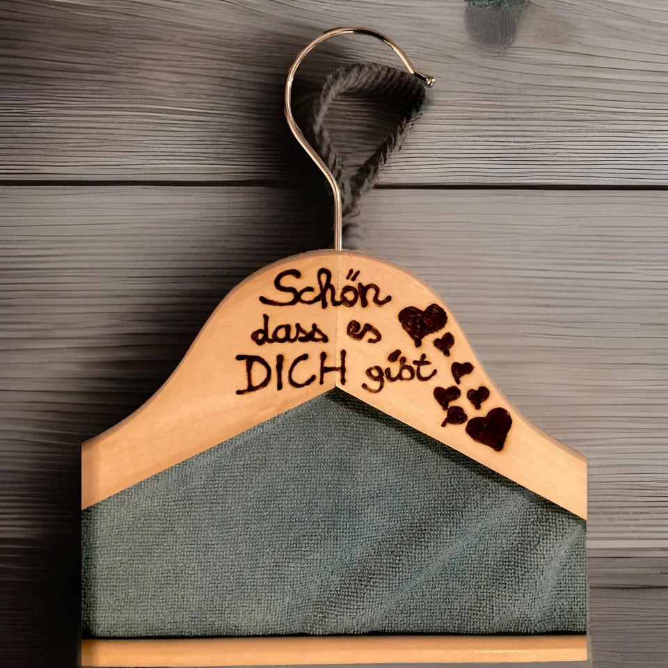 Kleiderbügel Holz Persönliches Weihnachtsgeschenk Geschenk Geburtstag Liebe