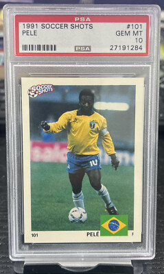 1991 SOCCER SHOTS PELE FIFA World CUP PSA 10 | eBay