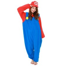 SAZAC Super Mario Brothers Fleece Costume Unisex Cosplay Kigurumi Mario BAN225