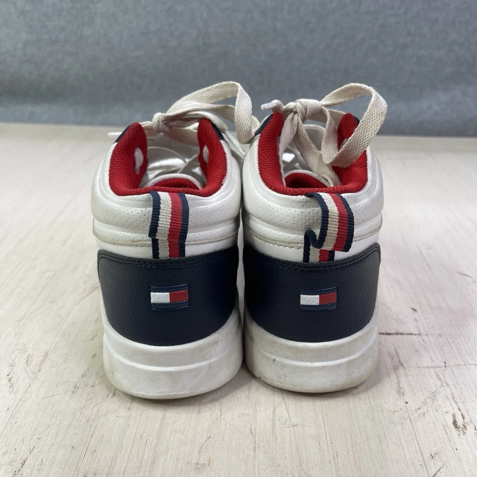 Tommy Hilfiger Cayman Mid Zapato Atlético Clásico THS10408C ROJO BLANCO AZUL Talla 5 Foto 4 de 4