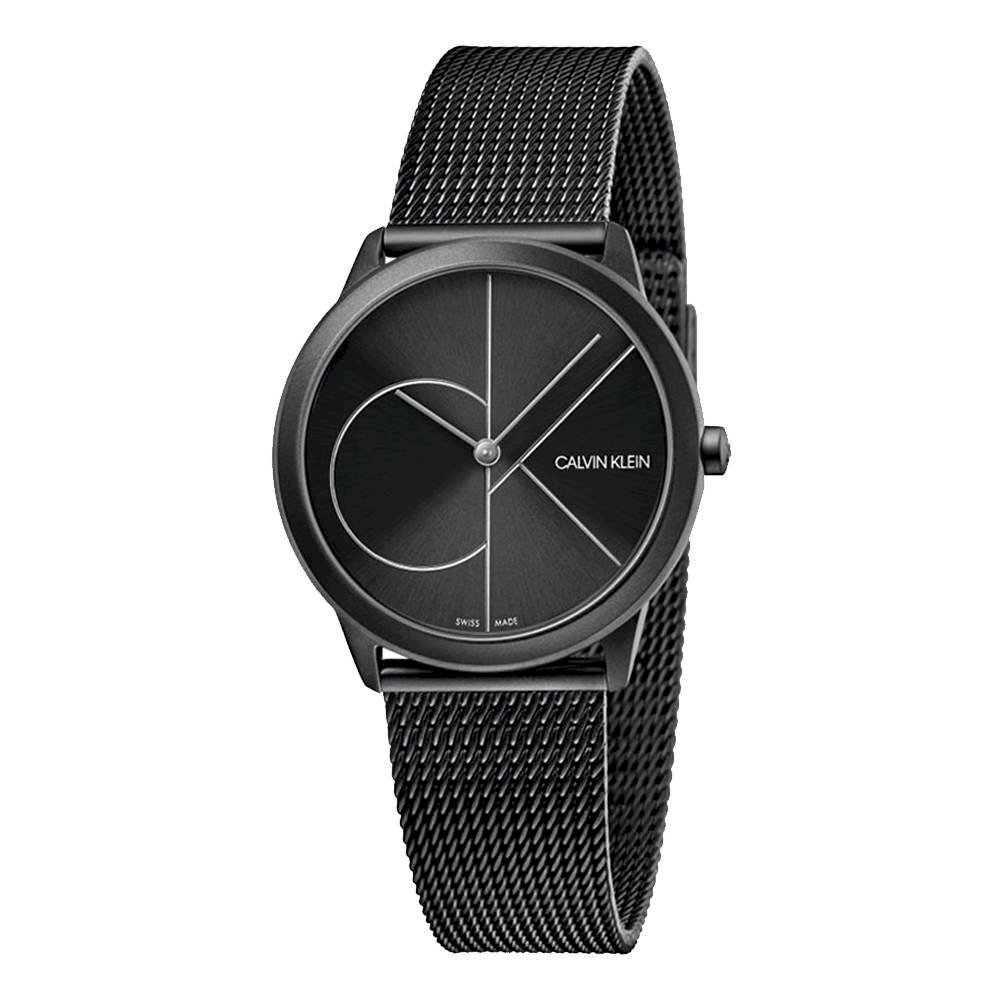 Damenuhr CK CALVIN KLEIN MINIMAL K3M5245X Edelstahl Mesh Schwarz