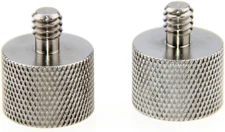 Thread Adapter Microphone Stand 5/8-27 Female to 1/4-20 Male For