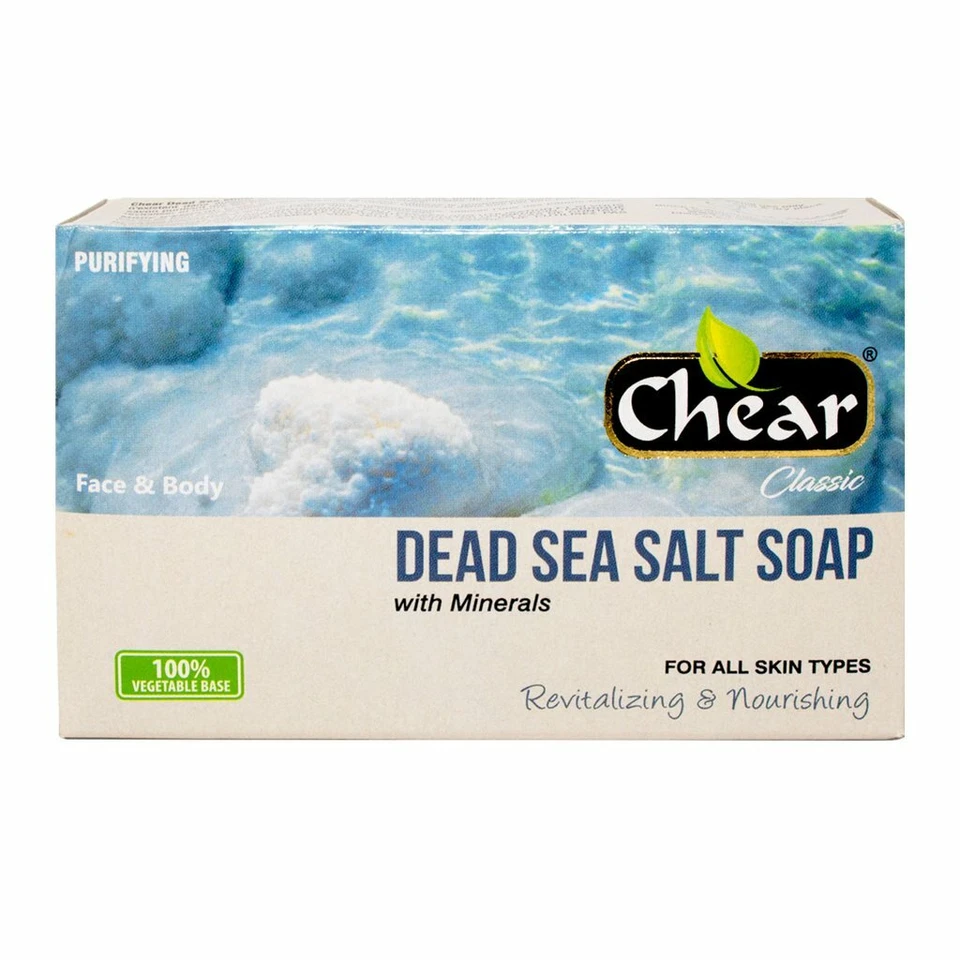 Chear Dead Sea Salt Soap 150g - with minerals, purifying, for face & body