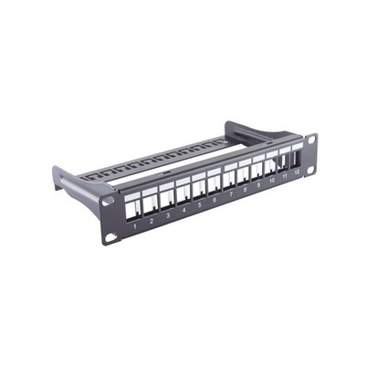 10'' Keystone Verteilerfeld Patchpanel für bis 12 Port Keystone-Module (Modular),