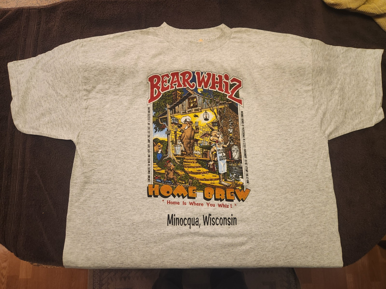 NWT Vintage 1980's BEAR WHIZ BEER Home Brew Short… - image 2