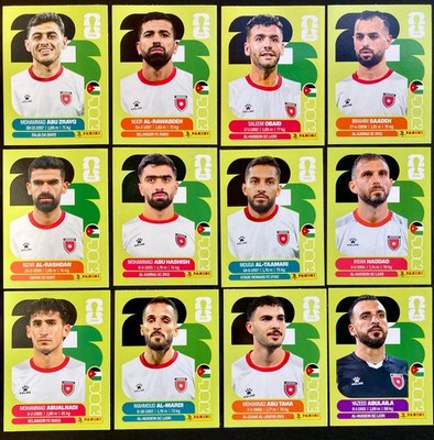 Panini WM 2026 * 12 Stickers ** JORDAN ** Swiss UNITED EDITION ~ Rar & Exclusiv!