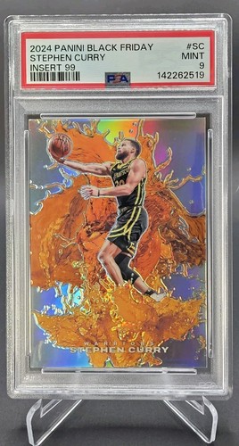 Panini 2024 Black Friday Stephen Curry Warriors Insert 99 /99 #SC PSA 9