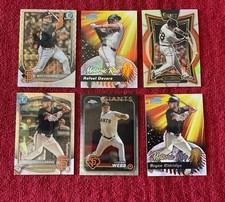 2025 BRYCE ELDRIDGE BOWMAN  MINI DIAMONDS + LOGAN WEBB LOGO REFRACTOR SF GIANTS
