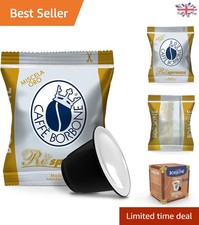 Indulge in Respresso Gold Coffee - 50 Dark Roast Capsules for Nespresso* Systems 0.38 per lighter