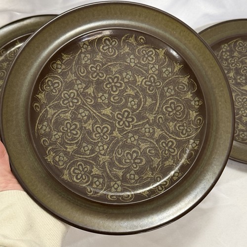 Franciscan Madeira Dinner Plates 10.5” Set of 6 VTG Earth Tone Organic Modern - Picture 5 of 14
