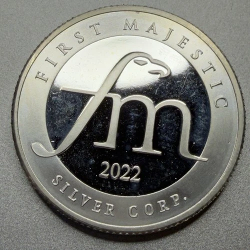 2022 First Majestic 1/2 (HALF) Troy Oz Round 0.999 Silver BU Direct from FM
