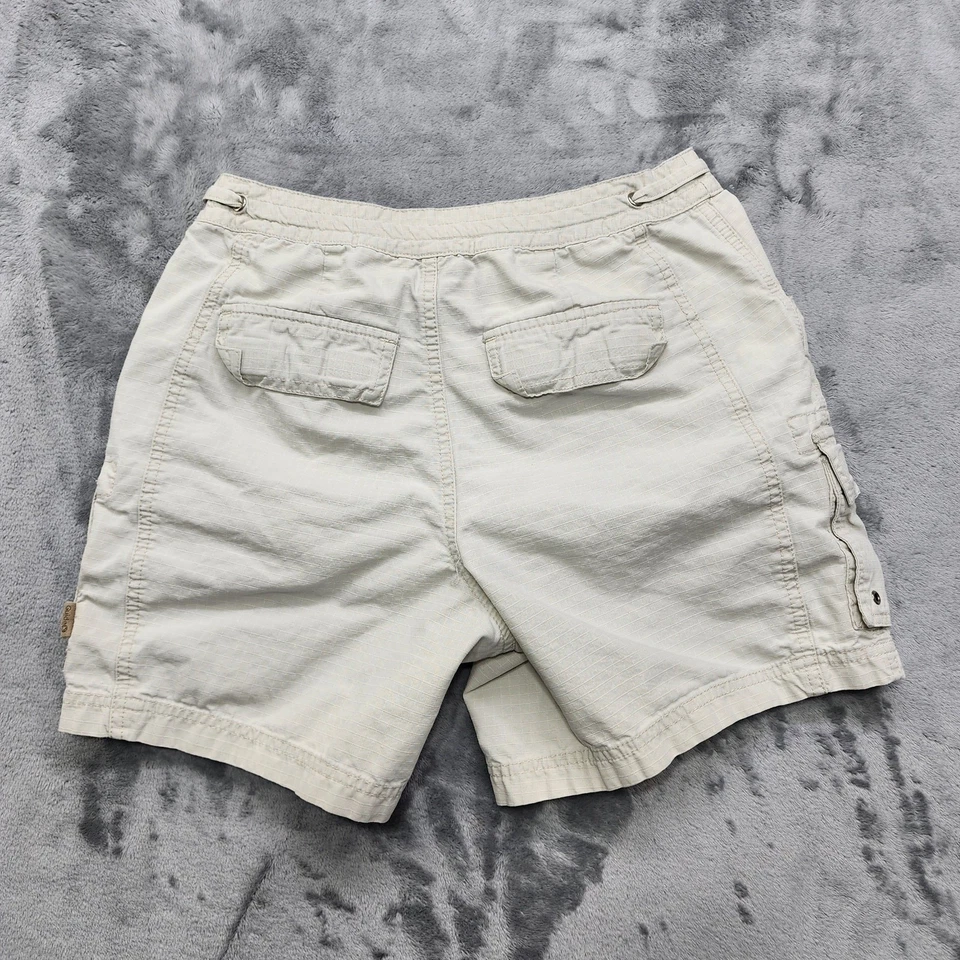 Shorts feminino Guide Series 6 bronzeado algodão ripstop cordão cintura média carga - Imagem 3 de 4