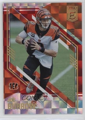 2021 Panini Donruss Elite Red 232/399 Joe Burrow #77 8mm