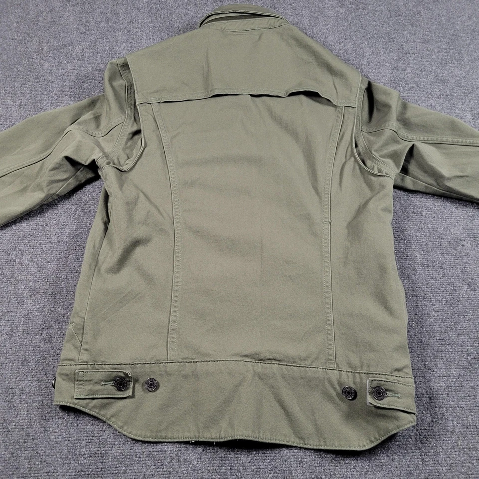 Levi's пригородный водитель грузовика куртка мужская M армия зеленый кордура водоотталкивающий с капюшоном - Изображение 2 из 4