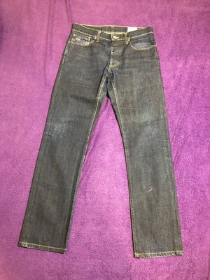 G-STAR RAW HERREN JEANS 3301 STRAIGHT BLUE DENIM VINTAGE DISTRESSED 33X34
