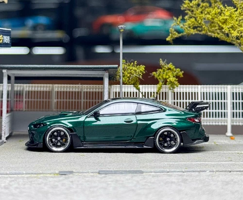 SW 1:64 Green M4 ADRO BODY KIT Coupe Sports Model Diecast Metal Car Collection - Picture 6 of 9